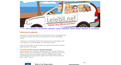 Desktop Screenshot of leiebil.net