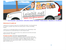 Tablet Screenshot of leiebil.net